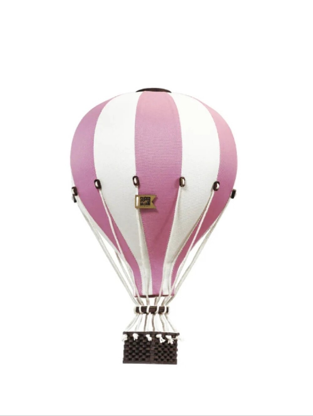 NWT Hot Air Balloon White/Powder Pink Medium Size 35cm